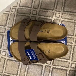 Sz 42 Birkenstock Arizona mocca Double Strap Sandals